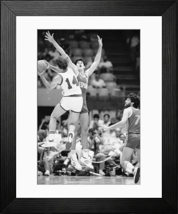 Framed Print : Fernando Martin Blocking Shot by Drazen Dalipagic Framed Print : Fernando Martin Blocking Shot by Drazen Dalipagic