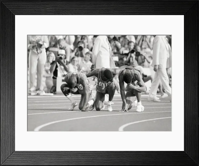 Framed Print : Olympic Medal Winners Pray in Thanks Framed Print : Olympic Medal Winners Pray in Thanks