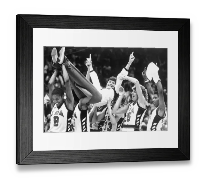 Framed Print : Teammates Carrying Pat Summitt Framed Print : Teammates Carrying Pat Summitt