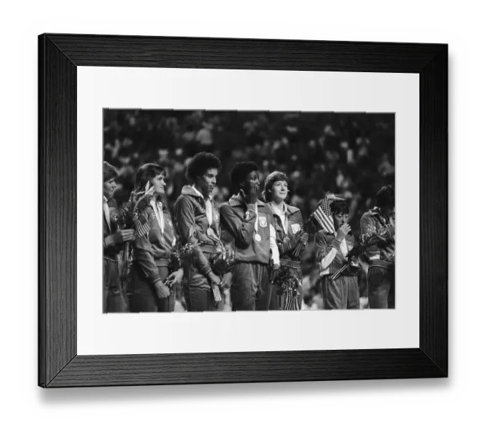 Framed Print : The 1984 Woman's Silver Medal Olympic Volleyball Team