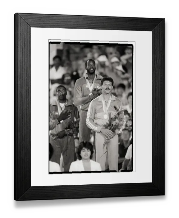Framed Print : 1984 Olympics 400M Hurdles Medal Ceremony Framed Print : 1984 Olympics 400M Hurdles Medal Ceremony