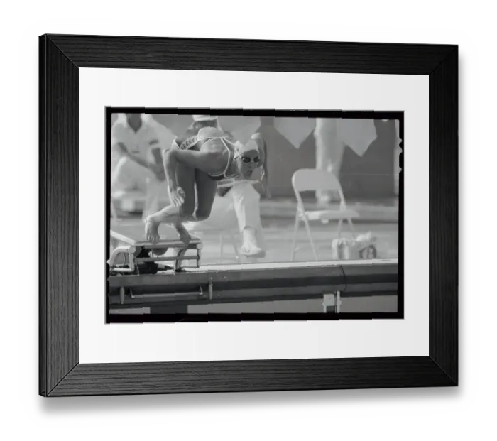 Framed Print : Tracy Caulkins Diving into Pool at The Olympics Framed Print : Tracy Caulkins Diving into Pool at The Olympics