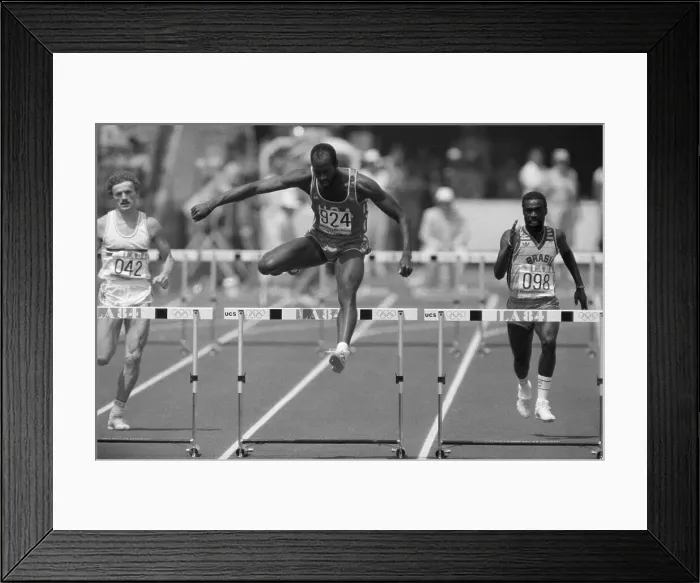 Framed Print : Edwin Moses In 400M Hurdles Framed Print : Edwin Moses In 400M Hurdles