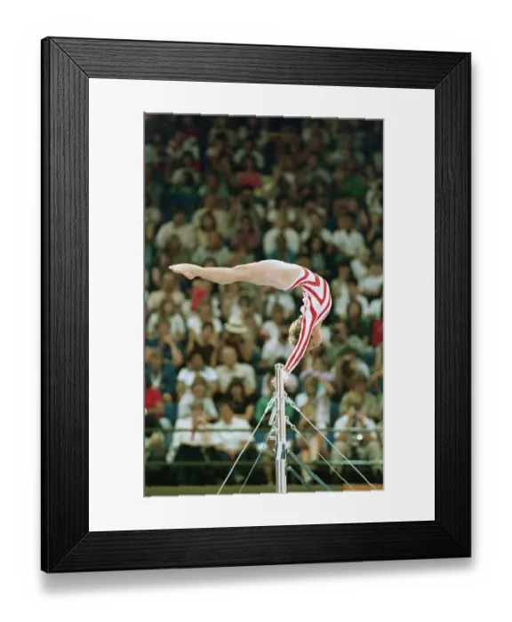 Framed Print : Mary Lou Retton Performing Framed Print : Mary Lou Retton Performing