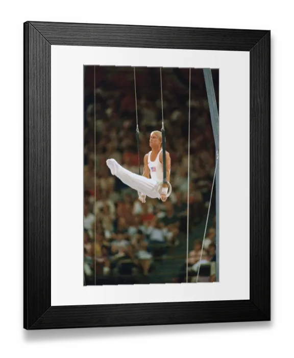 Framed Print : Conner Performing on Bars