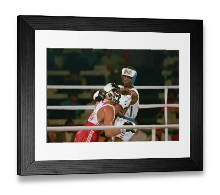 Framed Print : Wayne Gordon and Mark Breland Boxing Framed Print : Wayne Gordon and Mark Breland Boxing