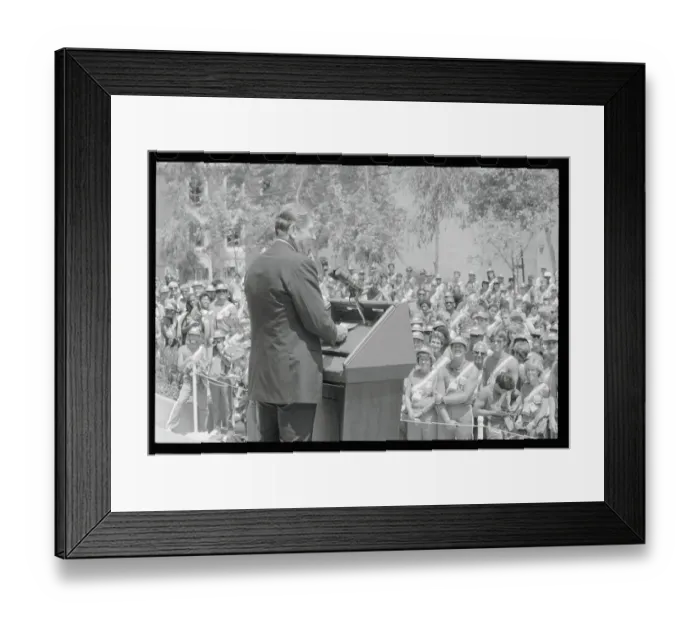 Framed Print : Ronald Speaking to Olympians Framed Print : Ronald Speaking to Olympians