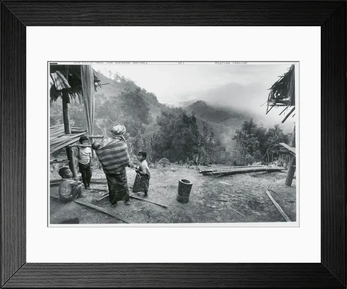 Framed Print : Karen Family of Thailand Framed Print : Karen Family of Thailand