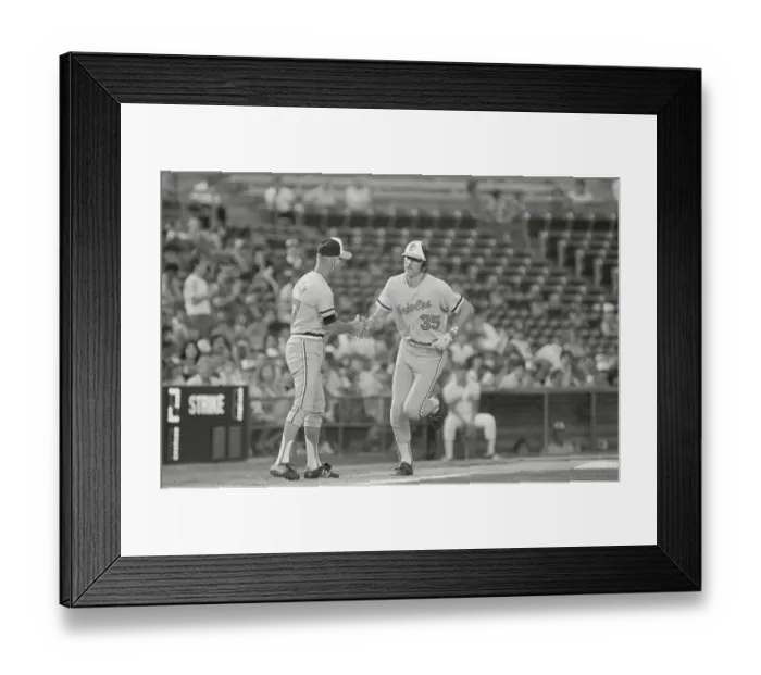 Framed Print : Gary Roenicke and Cal Ripken, Sr Framed Print : Gary Roenicke and Cal Ripken, Sr