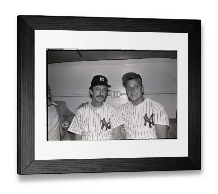 Framed Print : Billy Martin Sitting W / Roger Maris Framed Print : Billy Martin Sitting W / Roger Maris