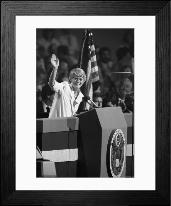 Framed Print : Geraldine Ferraro Framed Print : Geraldine Ferraro