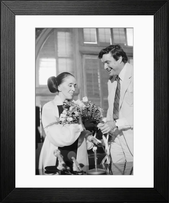 Framed Print : Martha Graham Getting Flowers Framed Print : Martha Graham Getting Flowers