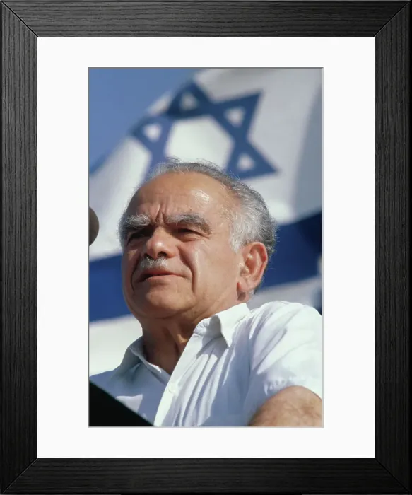 Framed Print : Close-up of Yitzhak Shamir Framed Print : Close-up of Yitzhak Shamir