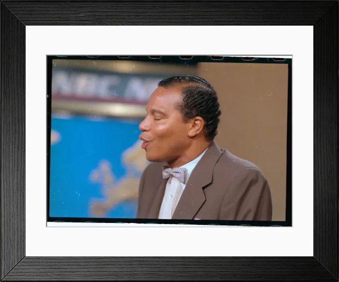 Framed Print : Side View Portrait of Louis Farrakhan Framed Print : Side View Portrait of Louis Farrakhan