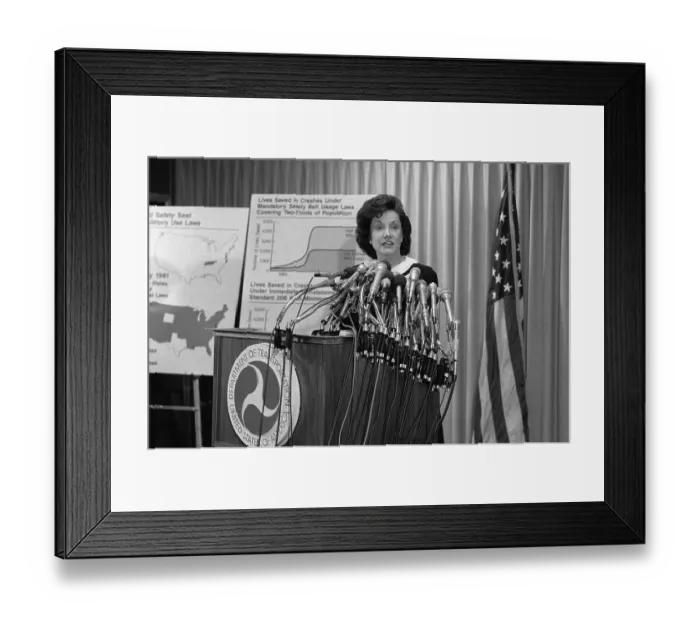 Framed Print : Elizabeth Dole at News Conference Framed Print : Elizabeth Dole at News Conference