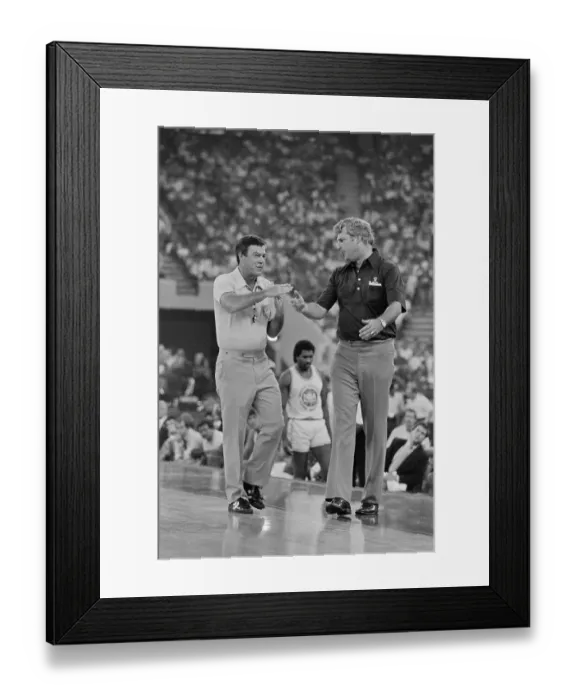 Framed Print : Bobby Knight Watching Game