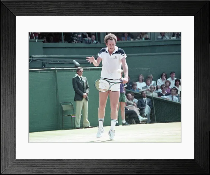Framed Print : John McEnroe Action Framed Print : John McEnroe Action