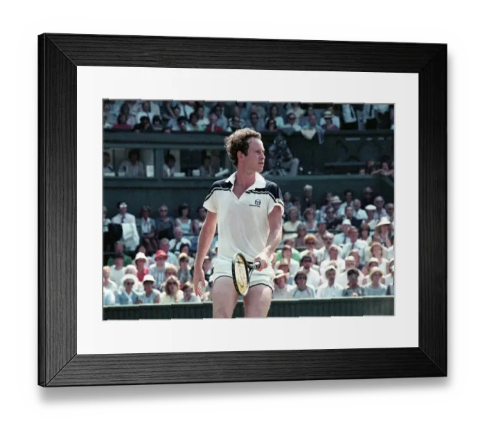 Framed Print : John McEnroe Action Framed Print : John McEnroe Action