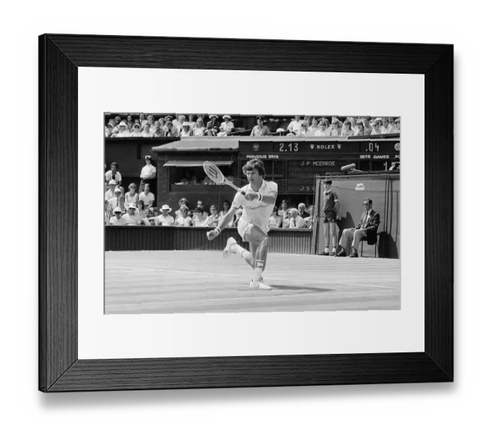 Framed Print : Jimmy Connors Swinging Racket Framed Print : Jimmy Connors Swinging Racket