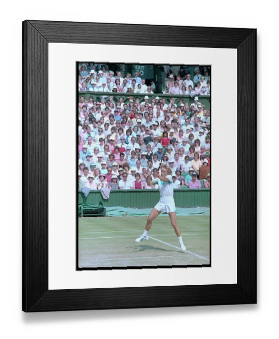 Framed Print : Martina Navratilova in Tennis Action Framed Print : Martina Navratilova in Tennis Action