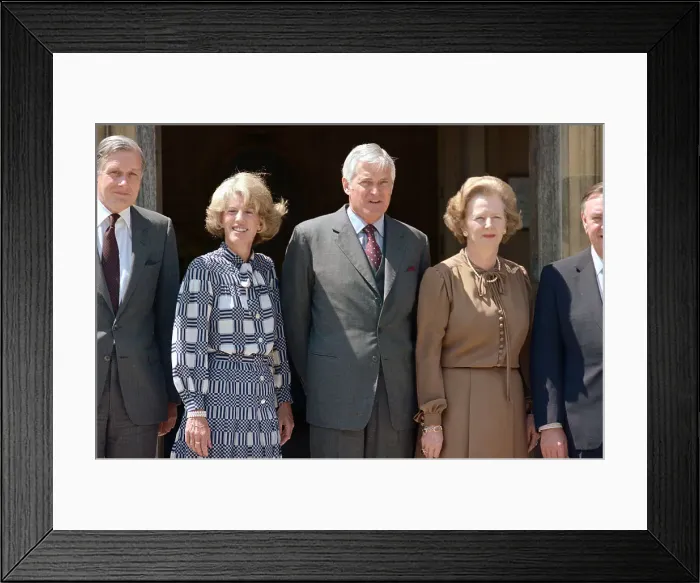 Framed Print : Margaret Thatcher with Geills and John Turner Framed Print : Margaret Thatcher with Geills and John Turner