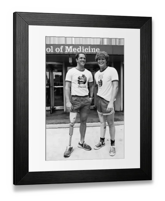 Framed Print : Ted Kennedy, Jr. Outside NYU Medical Center