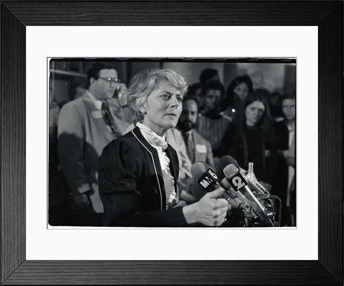 Framed Print : Congresswoman Geraldine Ferraro Speaking at a NOW Fund Raiser Framed Print : Congresswoman Geraldine Ferraro Speaking at a NOW Fund Raiser