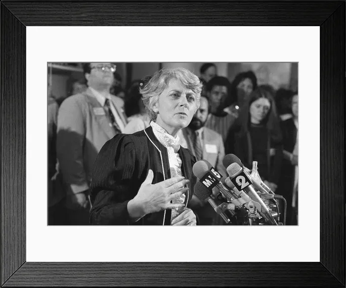 Framed Print : Congresswoman Geraldine Ferraro Speaking