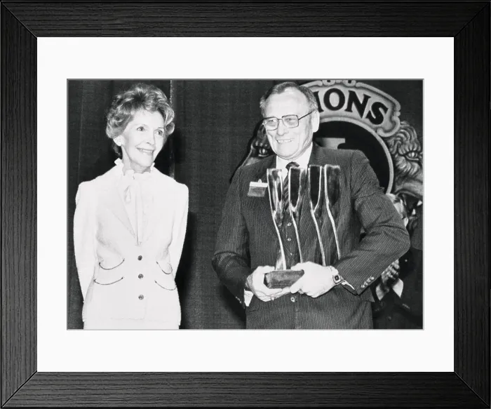 Framed Print : Nancy Reagan Receiving Award Framed Print : Nancy Reagan Receiving Award