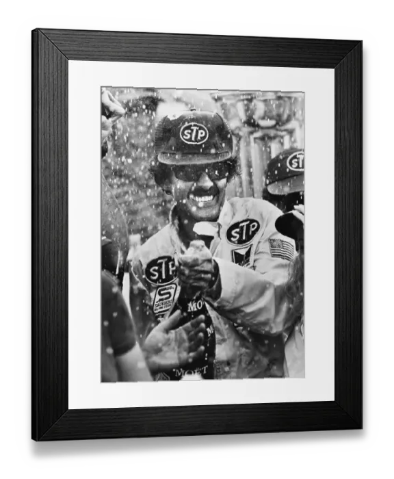Framed Print : Richard Petty Celebrating Victory Framed Print : Richard Petty Celebrating Victory