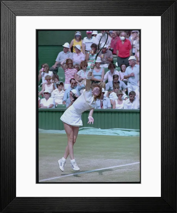 Framed Print : Kathy Jordan During Wimbledon Tennis Action