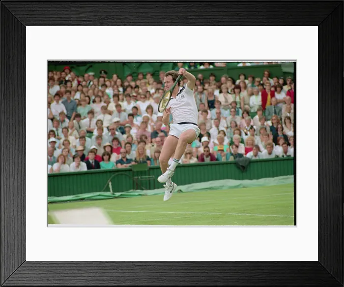Framed Print : John McEnroe Serving Framed Print : John McEnroe Serving