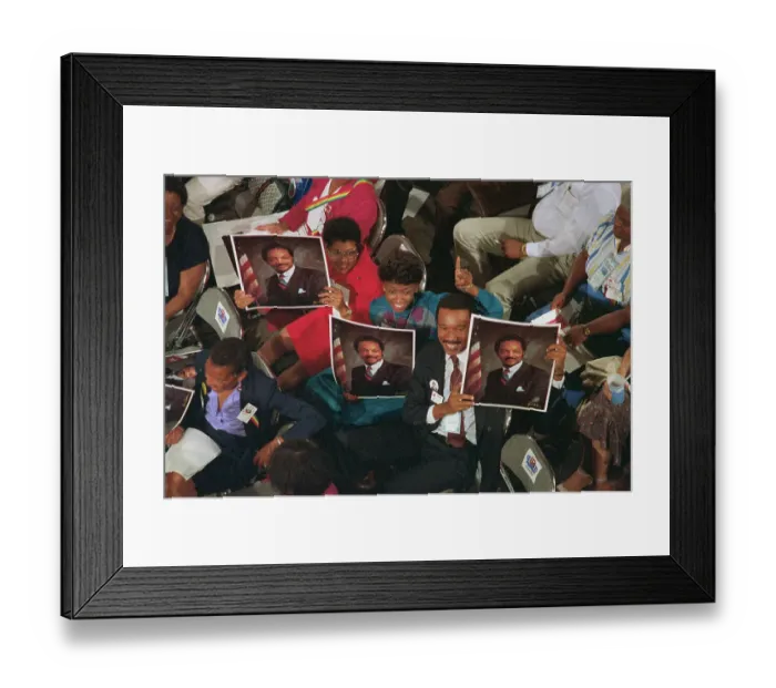 Framed Print : Crowd at Democratic Convention Framed Print : Crowd at Democratic Convention