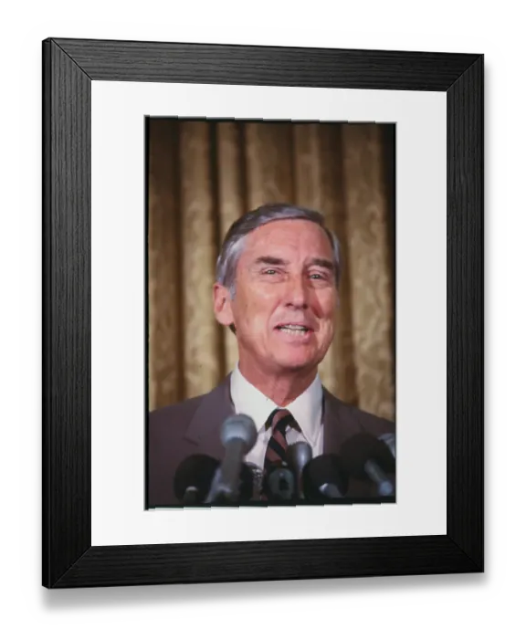 Framed Print : Lloyd Bensten Speaking Framed Print : Lloyd Bensten Speaking