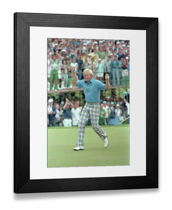 Framed Print : Greg Norman Rejoicing over His Golf Play Framed Print : Greg Norman Rejoicing over His Golf Play