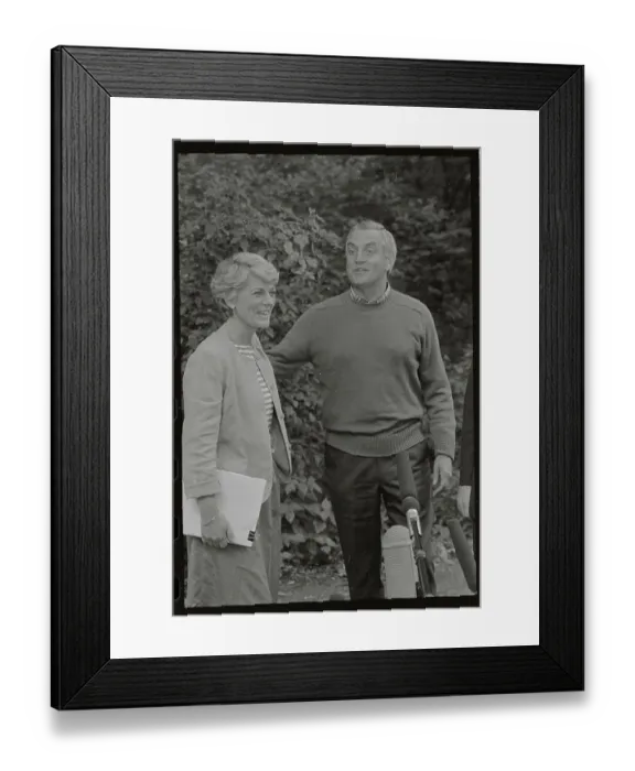 Framed Print : Walter Mondale Taking Geraldine Ferraro's Arm Framed Print : Walter Mondale Taking Geraldine Ferraro's Arm