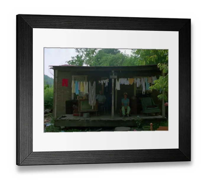 Framed Print : Leonard and Frankie Collins at Home Framed Print : Leonard and Frankie Collins at Home