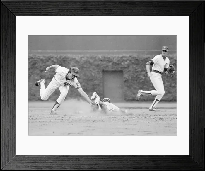 Framed Print : Phil Phillies & Chicago Cubs Action;Slid Framed Print : Phil Phillies & Chicago Cubs Action;Slid