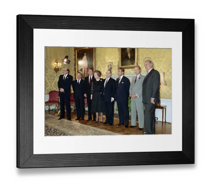 Framed Print : Economic Summit Delegation Heads Framed Print : Economic Summit Delegation Heads