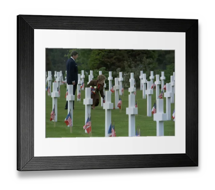 Framed Print : The Reagans in Cemetery Framed Print : The Reagans in Cemetery