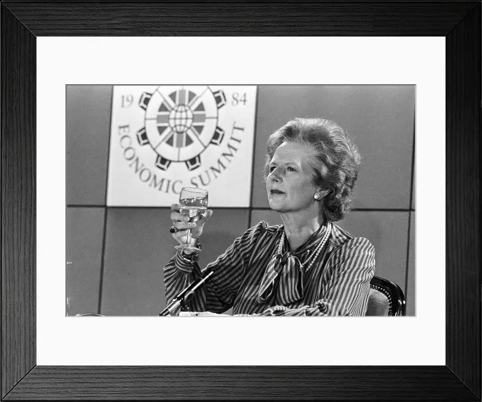 Framed Print : Margaret Thatcher Toast the EEC Summit Framed Print : Margaret Thatcher Toast the EEC Summit
