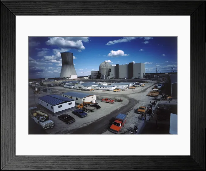 Framed Print : Nuclear Power Plant
