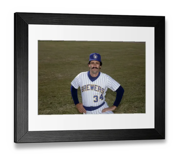 Framed Print : Portrait of Rollie Fingers Framed Print : Portrait of Rollie Fingers