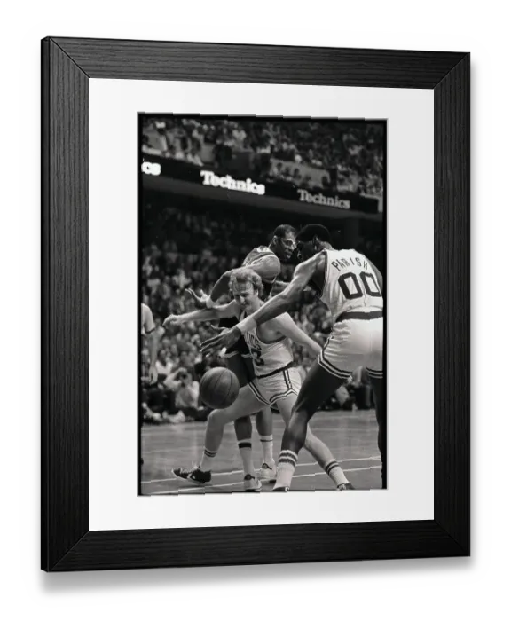 Framed Print : Lakers-Celtics Basketball Action Framed Print : Lakers-Celtics Basketball Action
