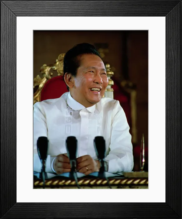 Framed Print : Ferdinand Marcos Smiling Framed Print : Ferdinand Marcos Smiling