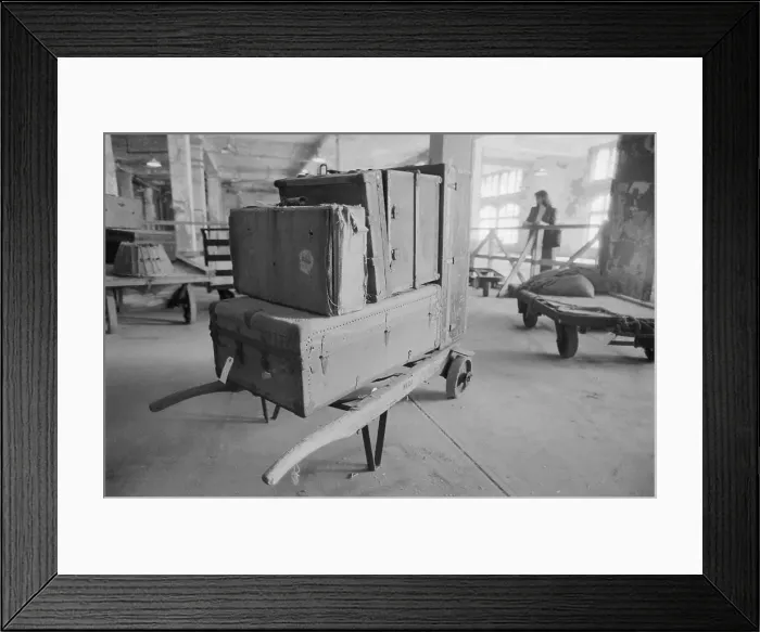 Framed Print : Pile of Luggage Left at Ellis Island Framed Print : Pile of Luggage Left at Ellis Island