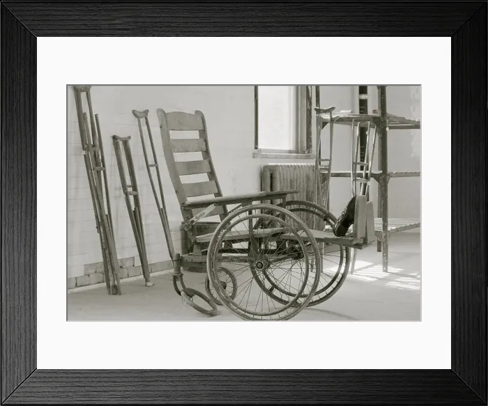Framed Print : Wheelchair and Crutches at Ellis Island Framed Print : Wheelchair and Crutches at Ellis Island