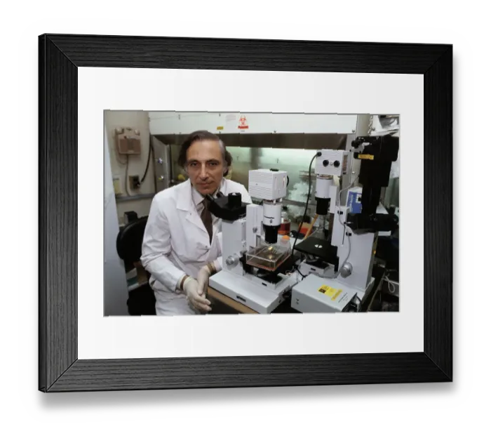Framed Print : Portrait of Robert Gallo Framed Print : Portrait of Robert Gallo