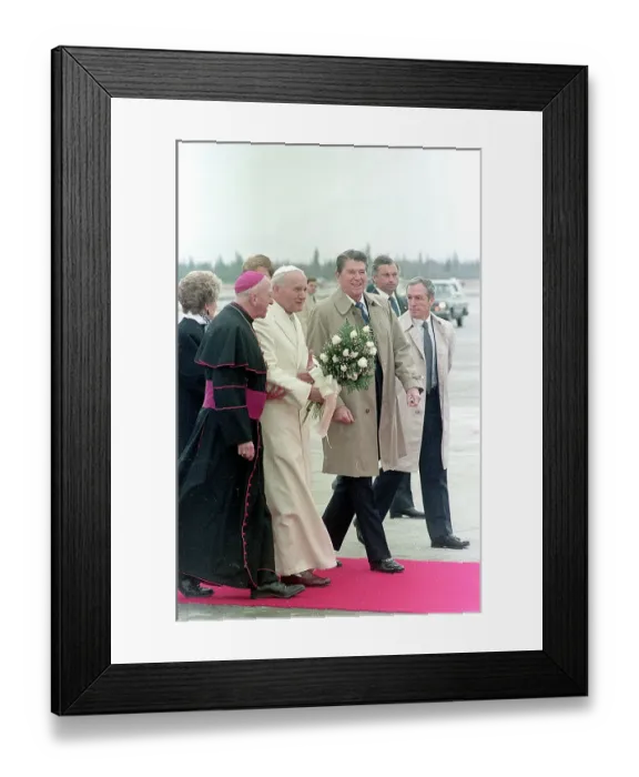 Framed Print : Pope John Paul II and President Reagan Framed Print : Pope John Paul II and President Reagan