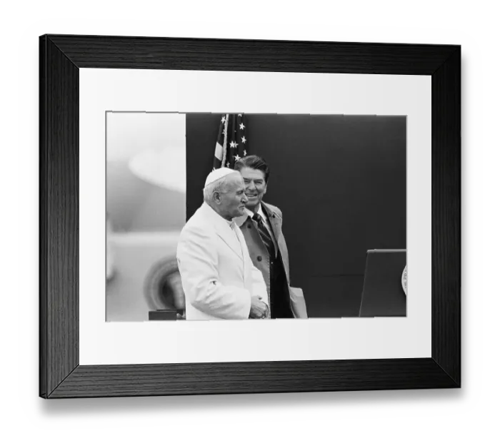 Framed Print : Pope John Paul II With President Reagan Framed Print : Pope John Paul II With President Reagan